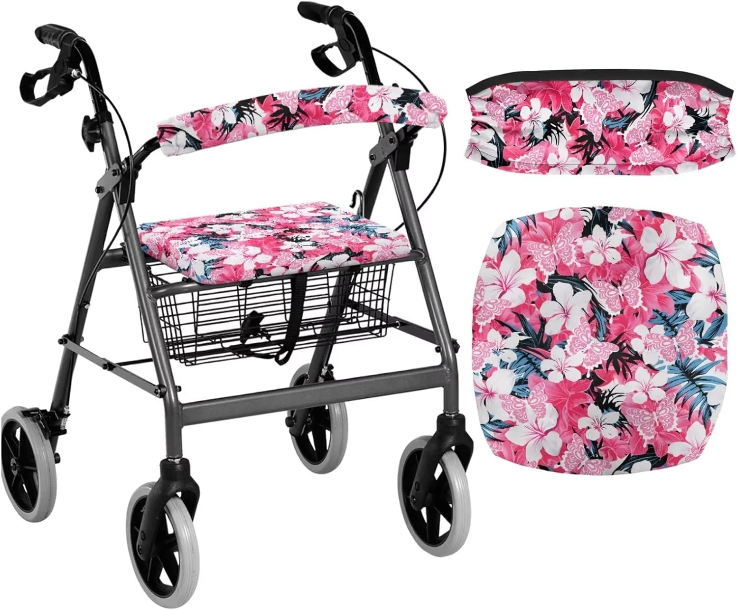 روکش صندلی واکر Cugasmaru طرح گل های گرمسیری، هدیه ای برای سالمندان در آسایشگاه، لوازم جانبی رولیتور برای بانوان، محافظ نرم و کشسان، روکش واکر، لوازم جانبی رولیتور نرم، طرح مد روز روکش صندلی واکر Cugasmaru طرح گل های گرمسیری، هدیه ای برای سالمندان در آسایشگاه، لوازم جانبی رولیتور برای بانوان، محافظ نرم و کشسان، روکش واکر، لوازم جانبی رولیتور نرم، طرح مد روز