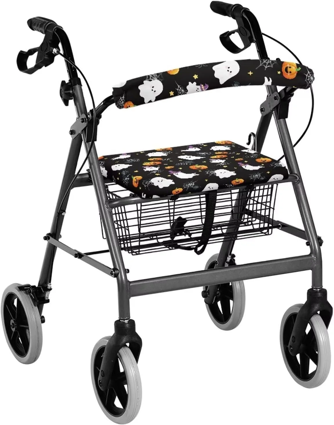 لوازم جانبی واکر رولیتور طرح کدو تنبل شبح هالووین Hechitok، روکش صندلی واکر برای بانوان، روکش میله غلتکی واکر زنانه برای سالمندان دارای روکش صندلی، هدیه برای سالمندان در زندگی کمکی لوازم جانبی واکر رولیتور طرح کدو تنبل شبح هالووین Hechitok، روکش صندلی واکر برای بانوان، روکش میله غلتکی واکر زنانه برای سالمندان دارای روکش صندلی، هدیه برای سالمندان در زندگی کمکی