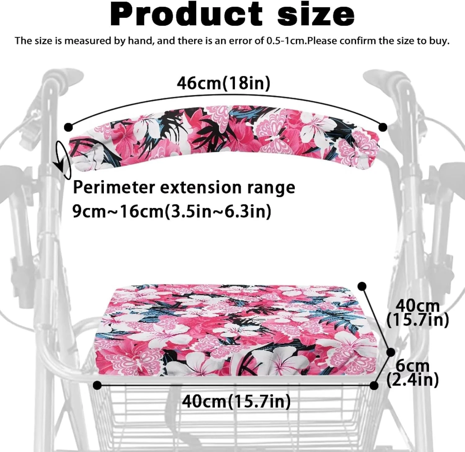 روکش صندلی واکر Cugasmaru طرح گل های گرمسیری، هدیه ای برای سالمندان در آسایشگاه، لوازم جانبی رولیتور برای بانوان، محافظ نرم و کشسان، روکش واکر، لوازم جانبی رولیتور نرم، طرح مد روز روکش صندلی واکر Cugasmaru طرح گل های گرمسیری، هدیه ای برای سالمندان در آسایشگاه، لوازم جانبی رولیتور برای بانوان، محافظ نرم و کشسان، روکش واکر، لوازم جانبی رولیتور نرم، طرح مد روز