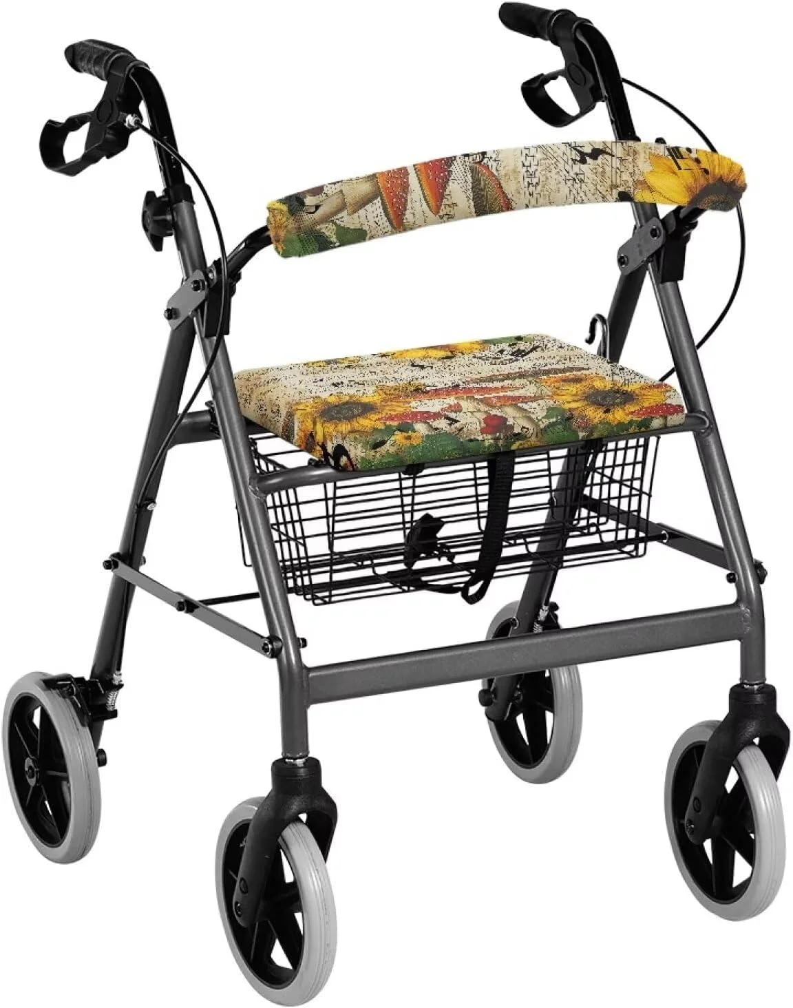 ست روکش صندلی و پشتی رولیتور رنلیگ طرح پاییزی، دکور پاییزی، لوازم جانبی رولیتور قابل شستشو برای واکر، طرح آفتابگردان، قارچ و نت موسیقی ست روکش صندلی و پشتی رولیتور رنلیگ طرح پاییزی، دکور پاییزی، لوازم جانبی رولیتور قابل شستشو برای واکر، طرح آفتابگردان، قارچ و نت موسیقی