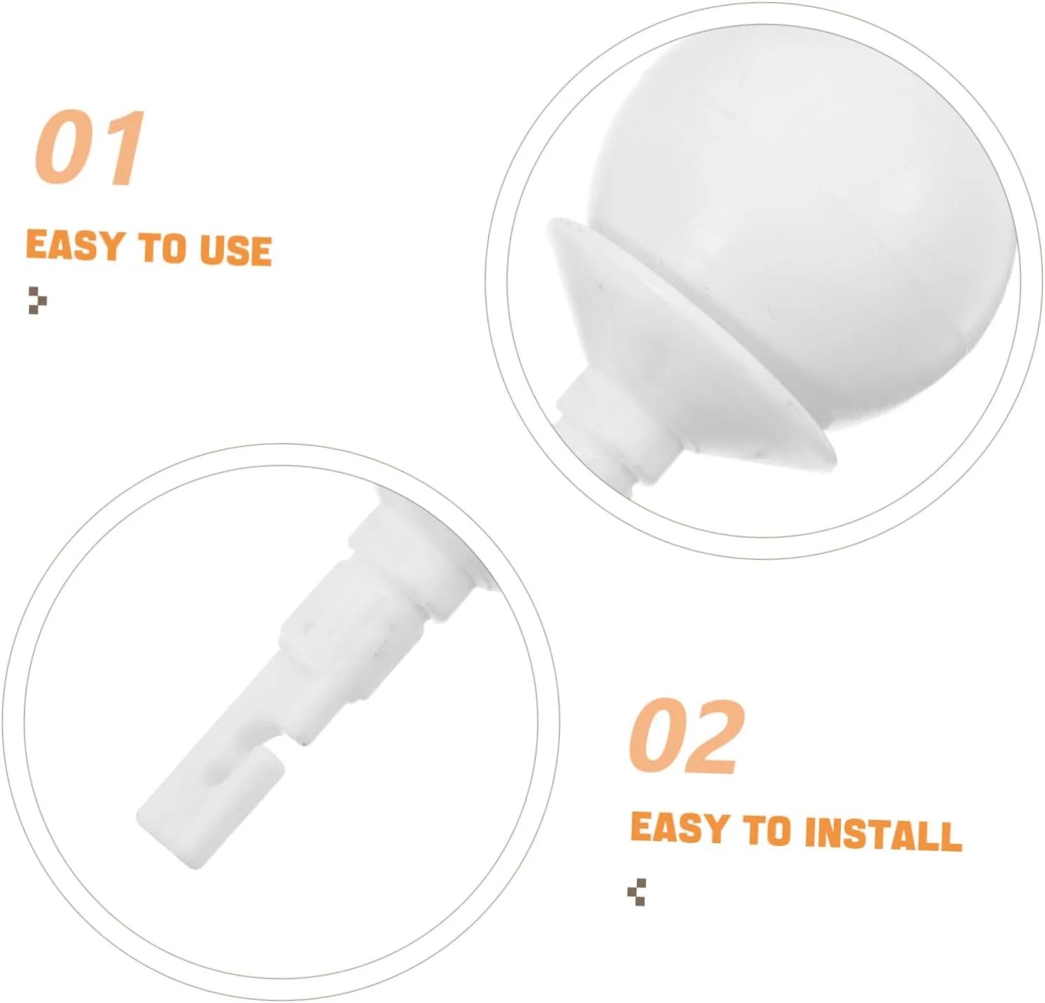 نوک عصای غلتکی ERINGOGO، پد پلاستیکی عصا برای افراد نابینا، تقویت کننده ثبات عصا، سفید، مناسب برای استفاده در داخل و خارج از منزل نوک عصای غلتکی ERINGOGO، پد پلاستیکی عصا برای افراد نابینا، تقویت کننده ثبات عصا، سفید، مناسب برای استفاده در داخل و خارج از منزل