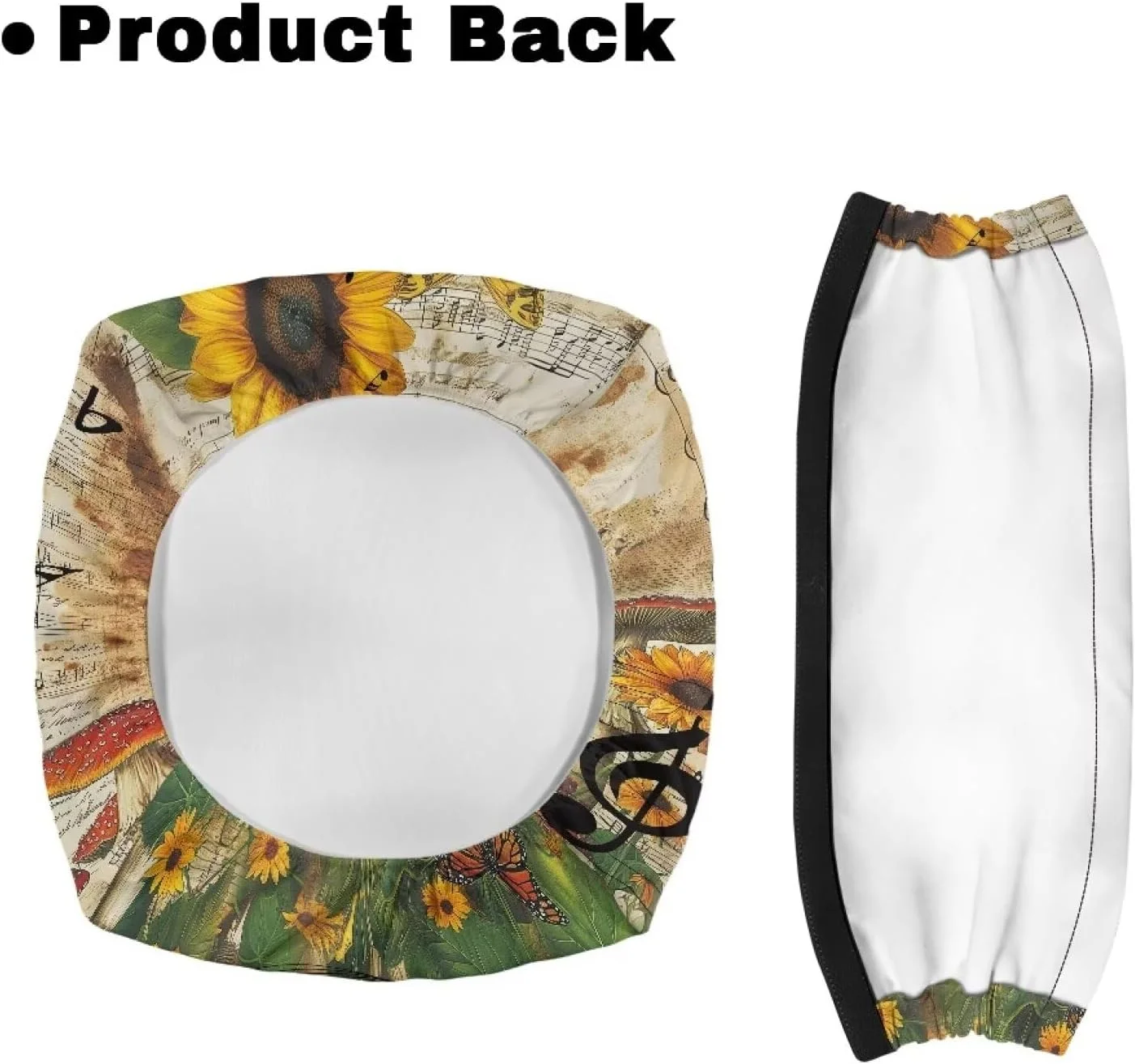 ست روکش صندلی و پشتی رولیتور رنلیگ طرح پاییزی، دکور پاییزی، لوازم جانبی رولیتور قابل شستشو برای واکر، طرح آفتابگردان، قارچ و نت موسیقی ست روکش صندلی و پشتی رولیتور رنلیگ طرح پاییزی، دکور پاییزی، لوازم جانبی رولیتور قابل شستشو برای واکر، طرح آفتابگردان، قارچ و نت موسیقی