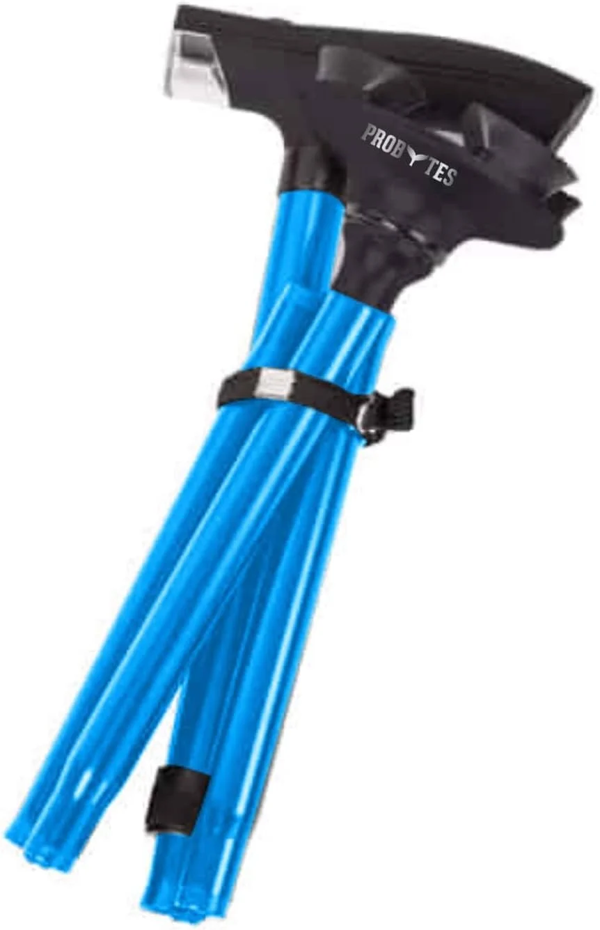 عصای پیاده روی ایمنی - دارای چراغ قوه LED داخلی، پایه چهارگانه چرخشی، دسته با طراحی ارگونومیک، بدنه فلزی. تاشو/قابل تنظیم، وسیله کمکی حرکتی، برای سالمندان (عصای پیاده روی آبی) عصای پیاده روی ایمنی - دارای چراغ قوه LED داخلی، پایه چهارگانه چرخشی، دسته با طراحی ارگونومیک، بدنه فلزی. تاشو/قابل تنظیم، وسیله کمکی حرکتی، برای سالمندان (عصای پیاده روی آبی)