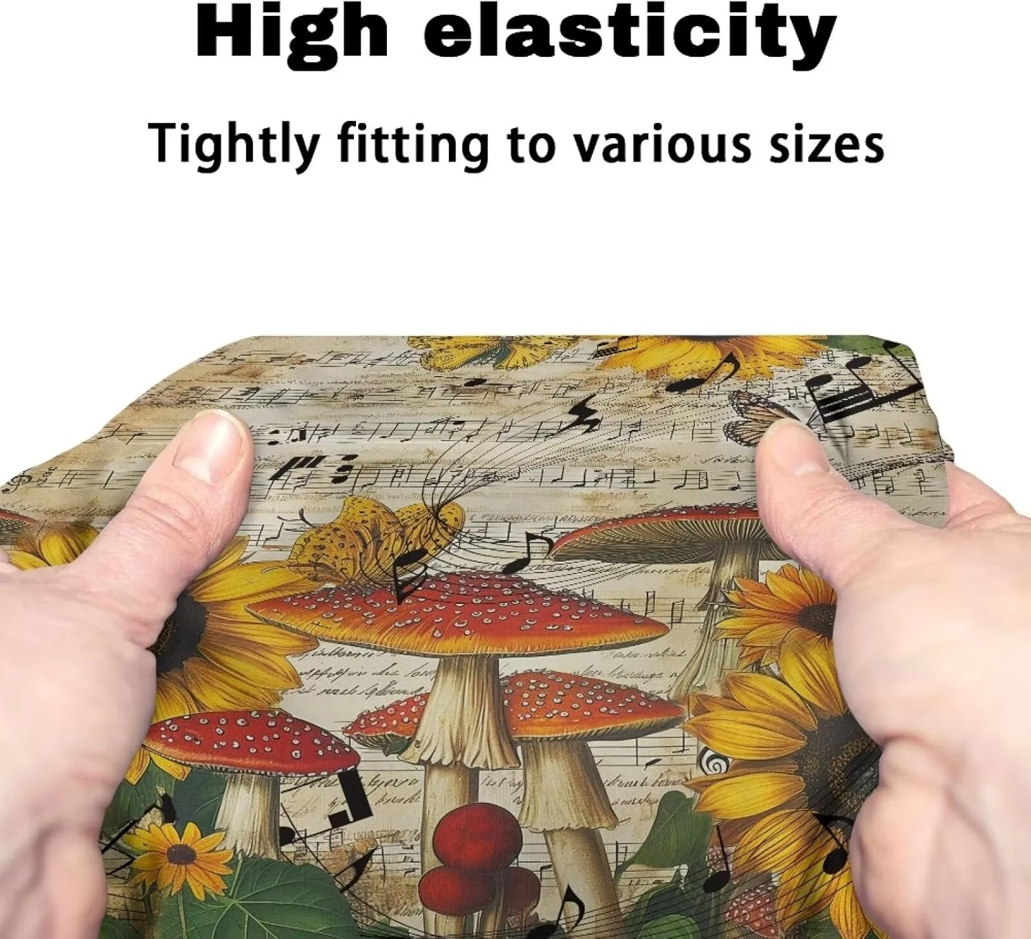 ست روکش صندلی و پشتی رولیتور رنلیگ طرح پاییزی، دکور پاییزی، لوازم جانبی رولیتور قابل شستشو برای واکر، طرح آفتابگردان، قارچ و نت موسیقی ست روکش صندلی و پشتی رولیتور رنلیگ طرح پاییزی، دکور پاییزی، لوازم جانبی رولیتور قابل شستشو برای واکر، طرح آفتابگردان، قارچ و نت موسیقی