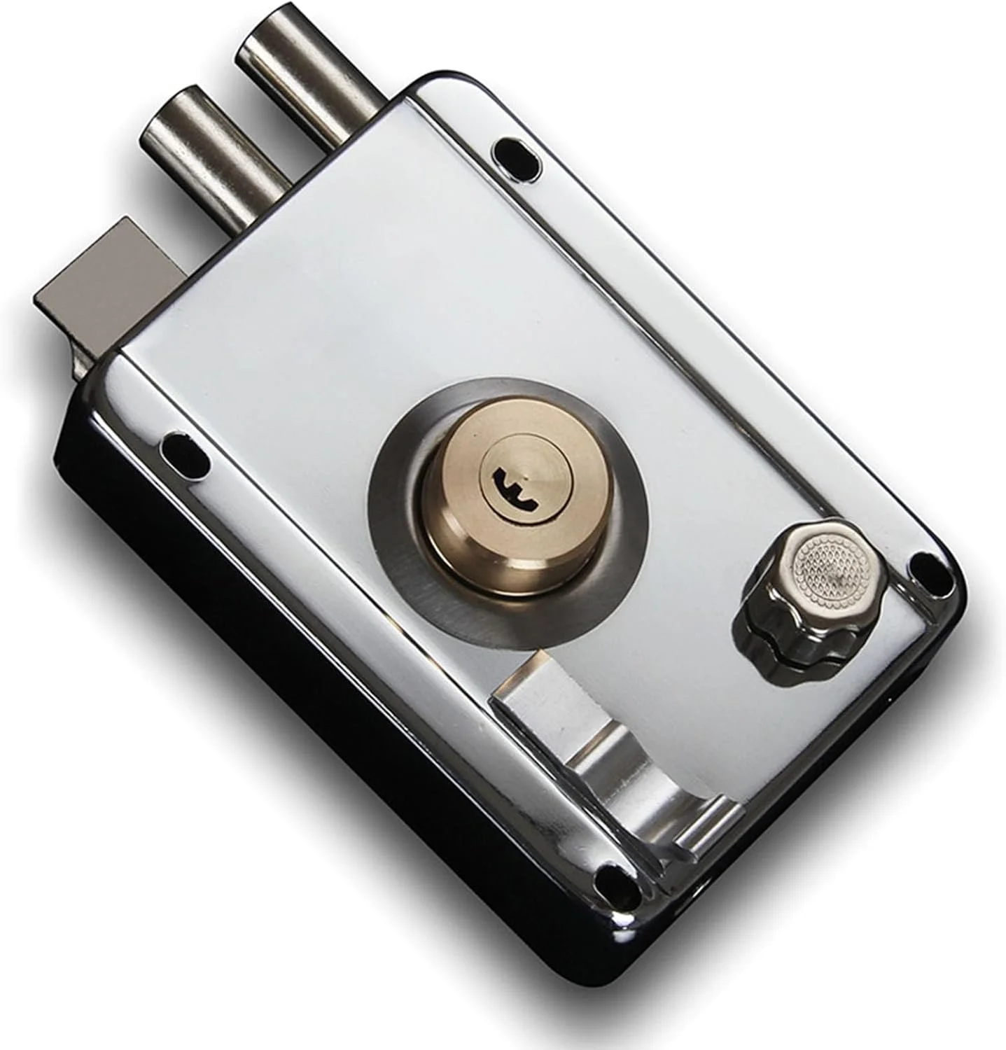 قفل درب بیرونی درب ورودی با 5 کلید، امنیت لبه، جلوگیری از سرقت، قفل مسی مرکز درب قدیمی