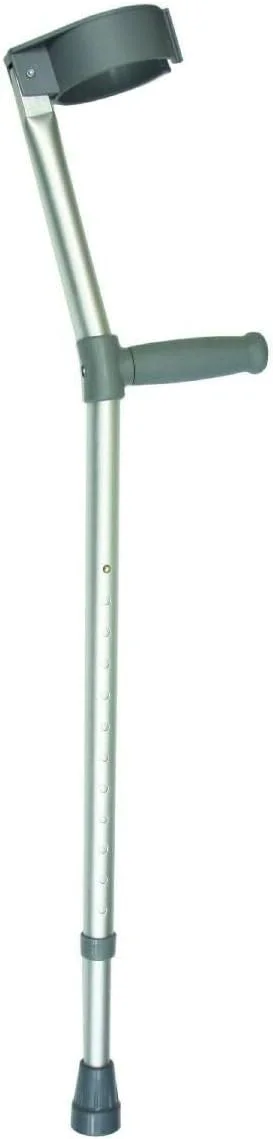 عصا زیر بغل قابل تنظیم دیز، دسته ارگونومیک، تک قابل تنظیم، ارتفاع دسته تا زمین 690-940 میلی متر (27-37 اینچ)، کمک عصای ساعد، کمک پیاده روی سبک وزن