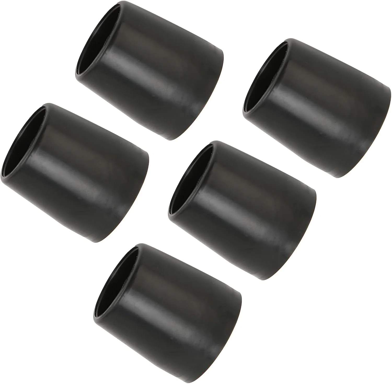 ته پایه عصا، ته پایه لاستیکی عصا، لاستیک ضخیم جایگزین، پایه عصای تک زاویه، 5 عدد ته پایه عصا، پد زیر بغل عصا، پد پایه عصای پیاده روی (مشکی)