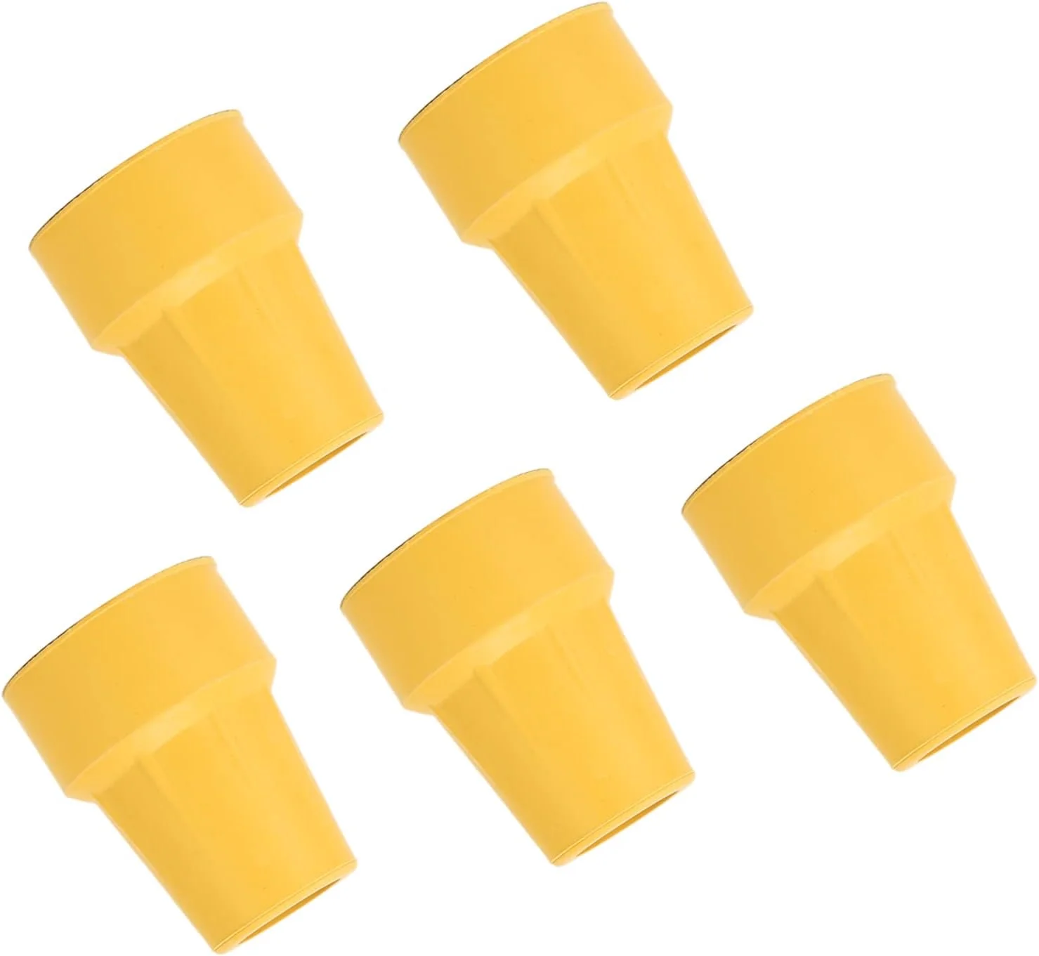 ته پایه عصا، ته پایه عصا 22 میلی متری با بافت لاستیک ضد لغزش 5 عددی، ته پایه لاستیکی عصا مقاوم در برابر سایش و ضد خوردگی، ته پایه لاستیکی ضخیم عصا