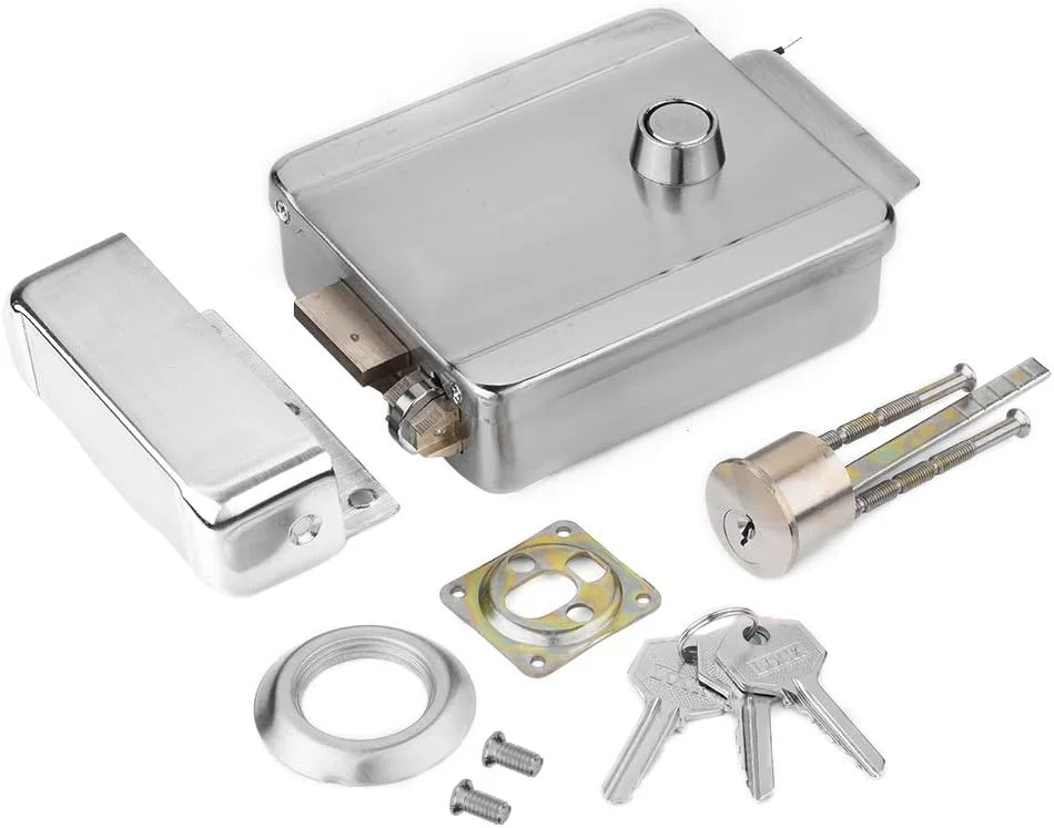 قفل زبانه برقی درب، قفل امنیتی ضد دستکاری برقی، قفل بی‌صدا ضد سرقت هوشمند خانگی، سیستم کنترل دسترسی درب DC12V l 8V امنیت خانگی برای درب‌های چوبی، آهنی و استیل