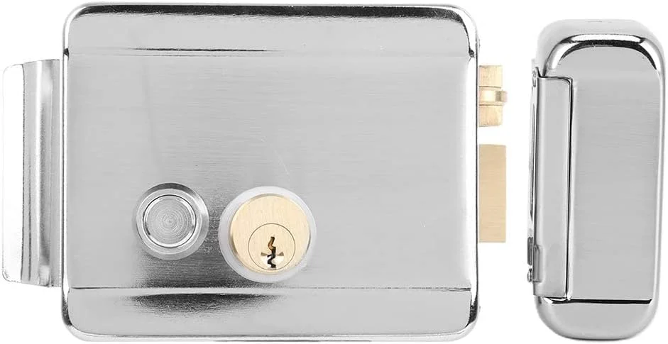 قفل برقی دو سر، 12 ولت راست بازشو، قفل درب ضد سرقت بادوام برای خانه ها، دروازه ها، کارخانه ها، انبارها، هتل ها