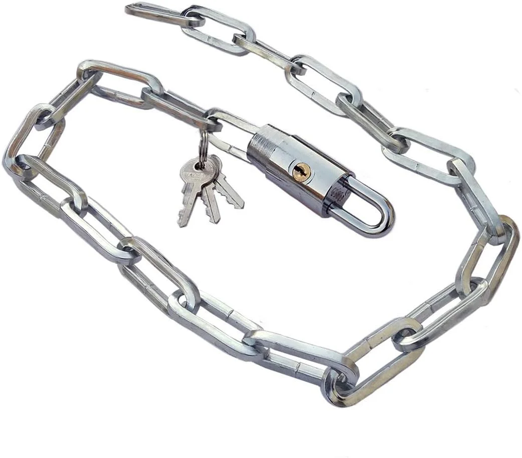 زنجیر فلزی سخت شده ضد سرقت DXB Rocks طول 90 سانتی متر - سخت افزار امنیتی منزل، قفل دوچرخه، قفل دوچرخه کوهستان، قفل درب و دروازه