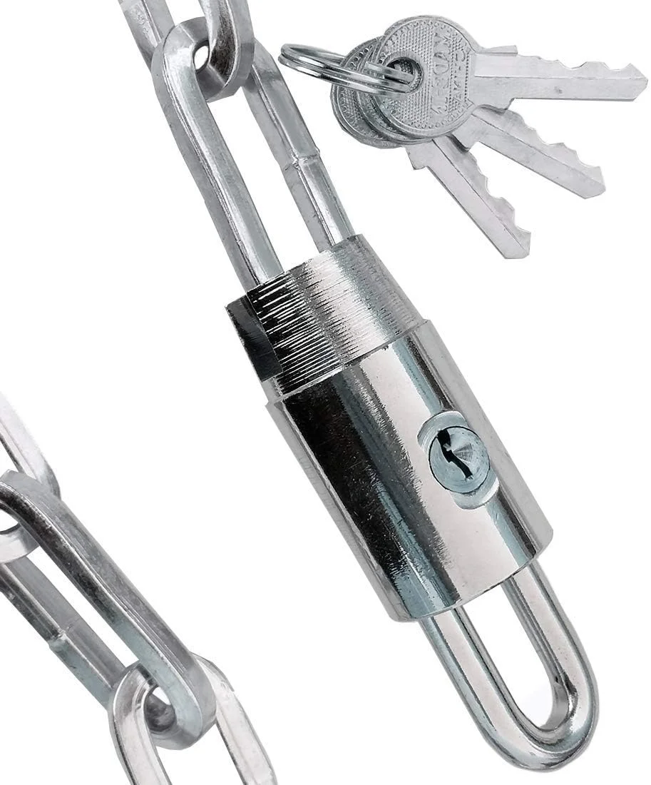 زنجیر فلزی سخت شده ضد سرقت DXB Rocks طول 90 سانتی متر - سخت افزار امنیتی منزل، قفل دوچرخه، قفل دوچرخه کوهستان، قفل درب و دروازه