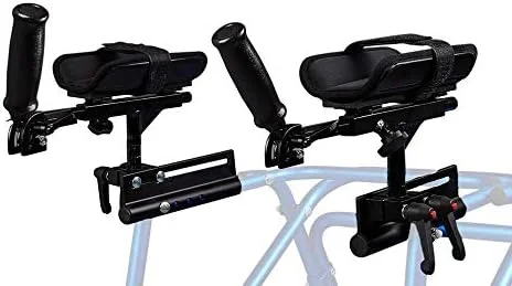 پشتیبانی پلتفرم ساعد قابل تنظیم، اتصال Klip Walker، دستگیره قابل تنظیم زاویه، آلومینیوم سبک وزن، 1 جفت