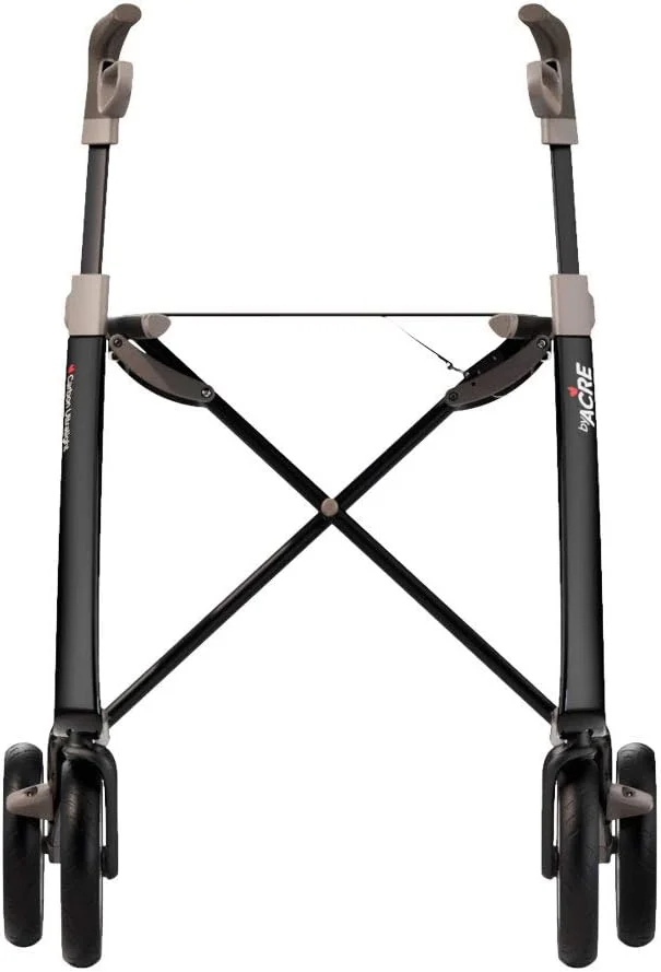 byACRE Carbon Ultralight Rollator Walker with Organizer Bag, Black, Regular Track byACRE Carbon Ultralight Rollator Walker with Organizer Bag, Black, Regular Track