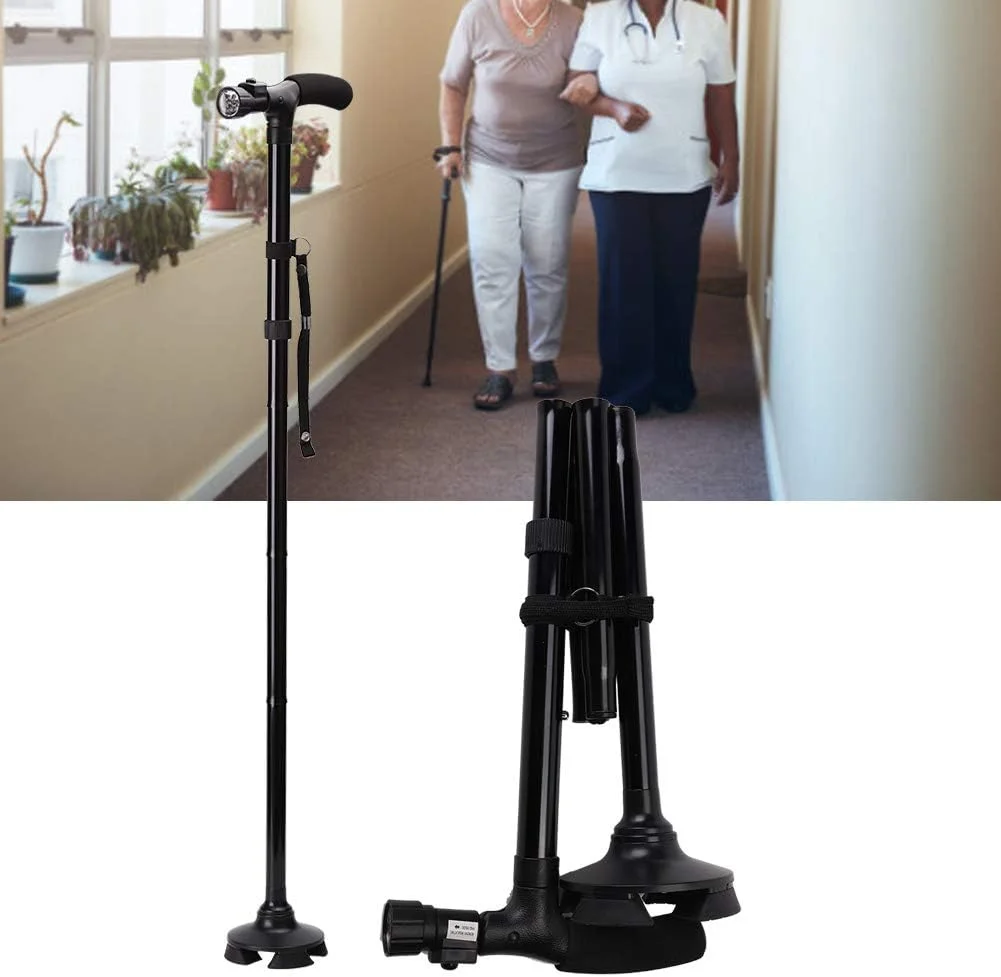cersalt Collapsible Cane, Anti Shock Foldable Walking Stick, Balancing Mobility Aid for Elderly cersalt Collapsible Cane, Anti Shock Foldable Walking Stick, Balancing Mobility Aid for Elderly