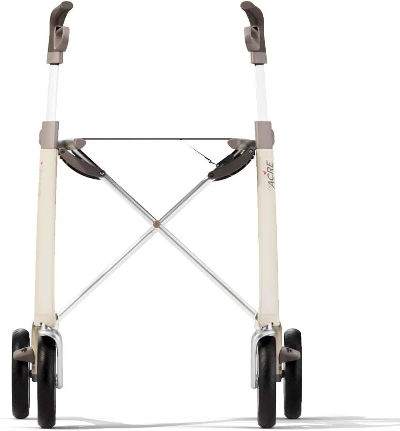 رولیتور فوق سبک کربنی byACRE با کیف سازمان دهنده، مسیر فشرده، صندلی 40.6 در 55.8 سانتی متر (عرض x ارتفاع)، سفید صدفی