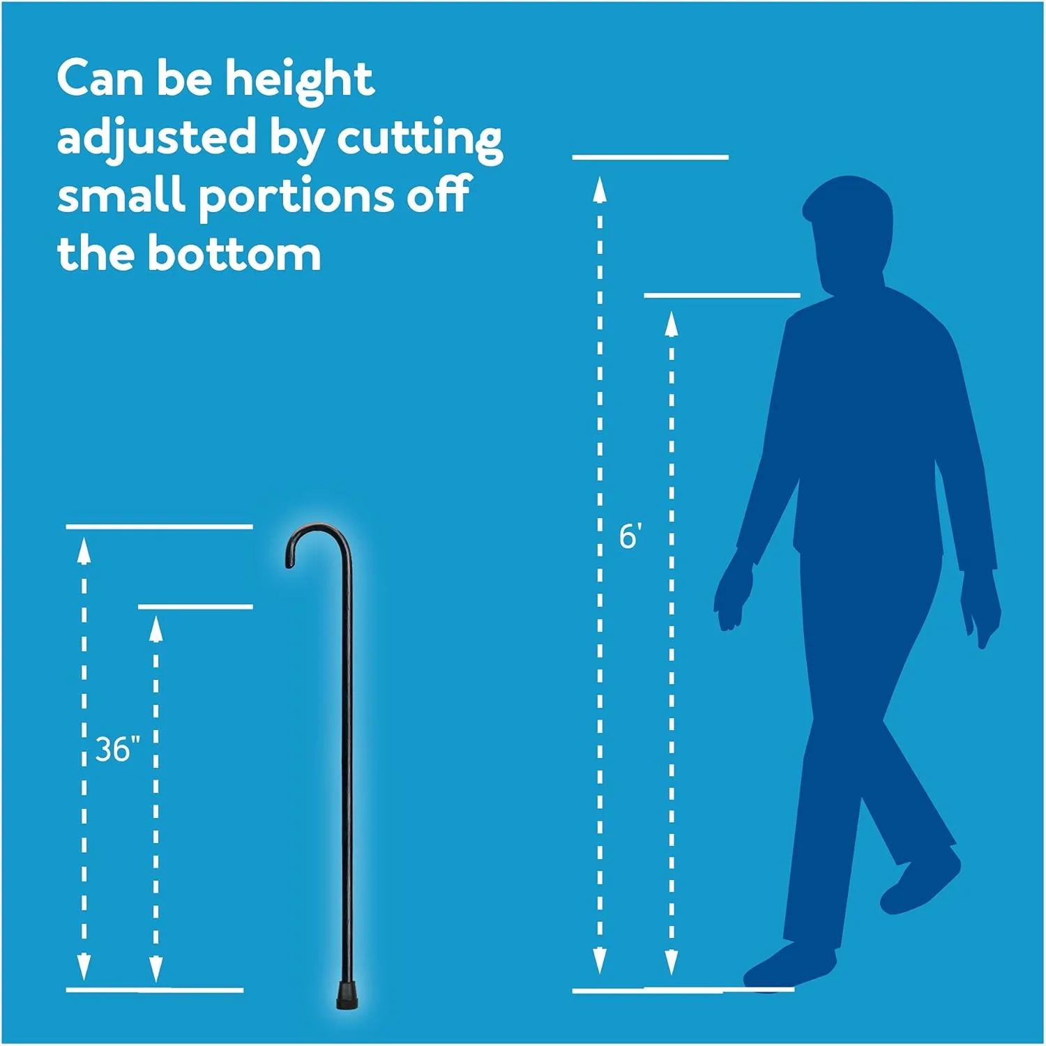 عصای چوبی Carex - عصای چوبی دسته گرد با روکش چوب زبان گنجشک طبیعی و نوک لاستیکی - عصای پیاده روی به سبک سنتی برای مردان و زنان، ارتفاع 91 سانتی متر، قطر 2.2 سانتی متر عصای چوبی Carex - عصای چوبی دسته گرد با روکش چوب زبان گنجشک طبیعی و نوک لاستیکی - عصای پیاده روی به سبک سنتی برای مردان و زنان، ارتفاع 91 سانتی متر، قطر 2.2 سانتی متر