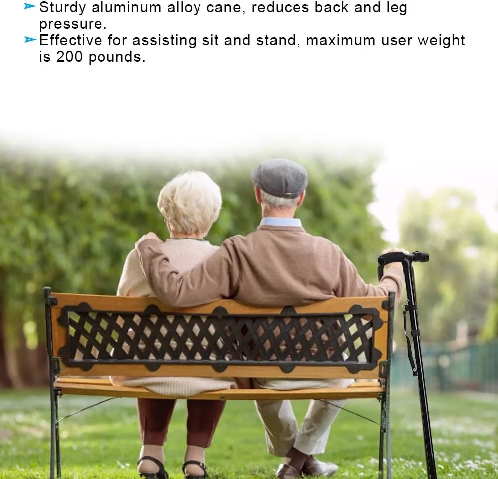 cersalt Collapsible Cane, Anti Shock Foldable Walking Stick, Balancing Mobility Aid for Elderly cersalt Collapsible Cane, Anti Shock Foldable Walking Stick, Balancing Mobility Aid for Elderly