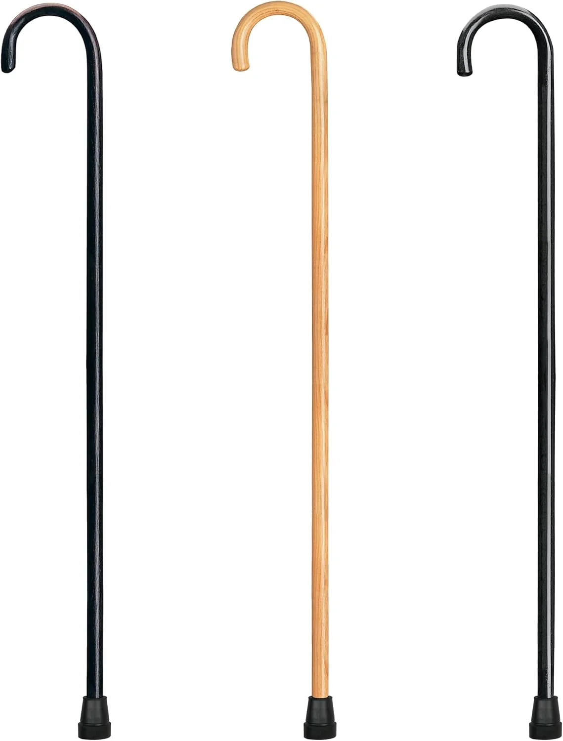 عصای چوبی Carex - عصای چوبی دسته گرد با روکش چوب زبان گنجشک طبیعی و نوک لاستیکی - عصای پیاده روی به سبک سنتی برای مردان و زنان، ارتفاع 91 سانتی متر، قطر 2.2 سانتی متر عصای چوبی Carex - عصای چوبی دسته گرد با روکش چوب زبان گنجشک طبیعی و نوک لاستیکی - عصای پیاده روی به سبک سنتی برای مردان و زنان، ارتفاع 91 سانتی متر، قطر 2.2 سانتی متر