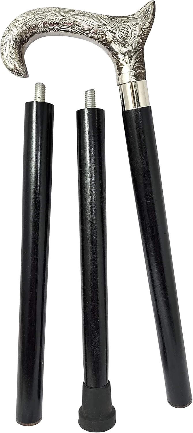 عصای پیاده‌روی برنجی دریایی - عصای چوبی زیبا، قوی و بادوام