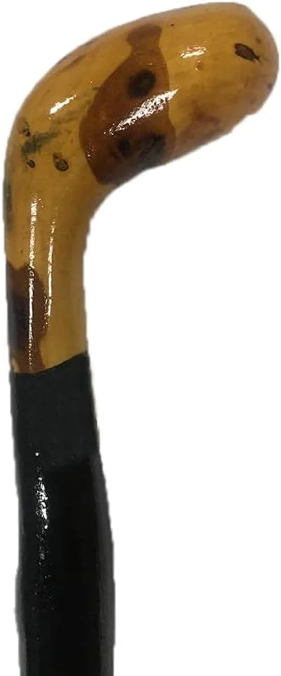 عصای پیاده روی چوبی شیلاگ وارداتی ایرلندی، عصای چوب سیاه دست ساز 100% برای مردان، سبک وزن و محکم، سبک منحصر به فرد، ساخت ایرلند 36 اینچ