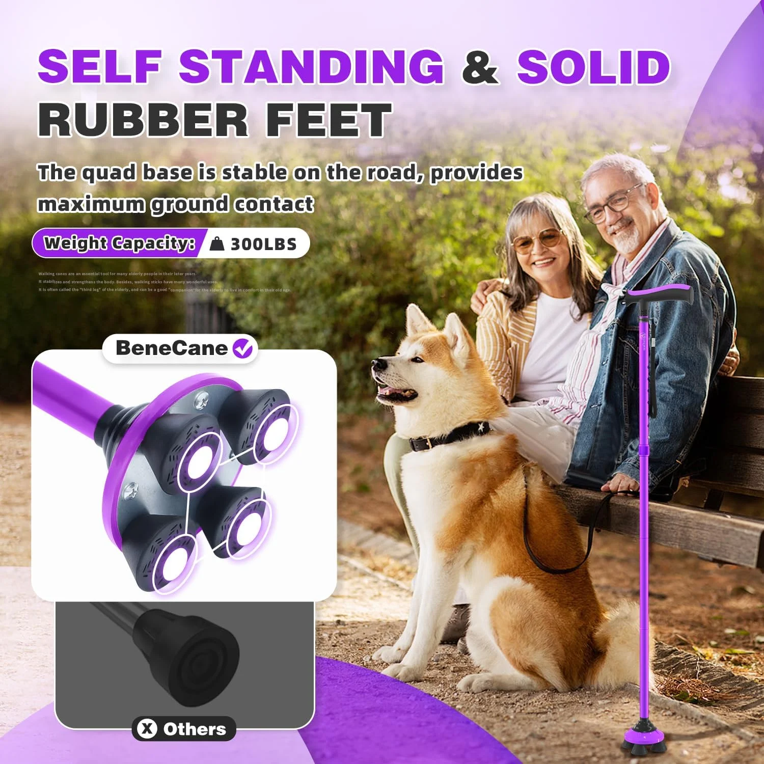 عصای پیاده روی BeneCane تاشو قابل تنظیم سبک و مقاوم برای مردان و زنان با دسته نرم TPR T شکل و کیف مسافرتی عصای پیاده روی BeneCane تاشو قابل تنظیم سبک و مقاوم برای مردان و زنان با دسته نرم TPR T شکل و کیف مسافرتی