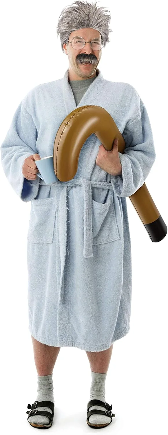 عصای بادی بالینکو | عصا | عصای زیر بغل بادی قهوه ای - بهترین اکسسوری برای لباس مادربزرگ یا پدربزرگ شما برای کارناوال / لباس فانتزی یا به عنوان یک شوخی تولد