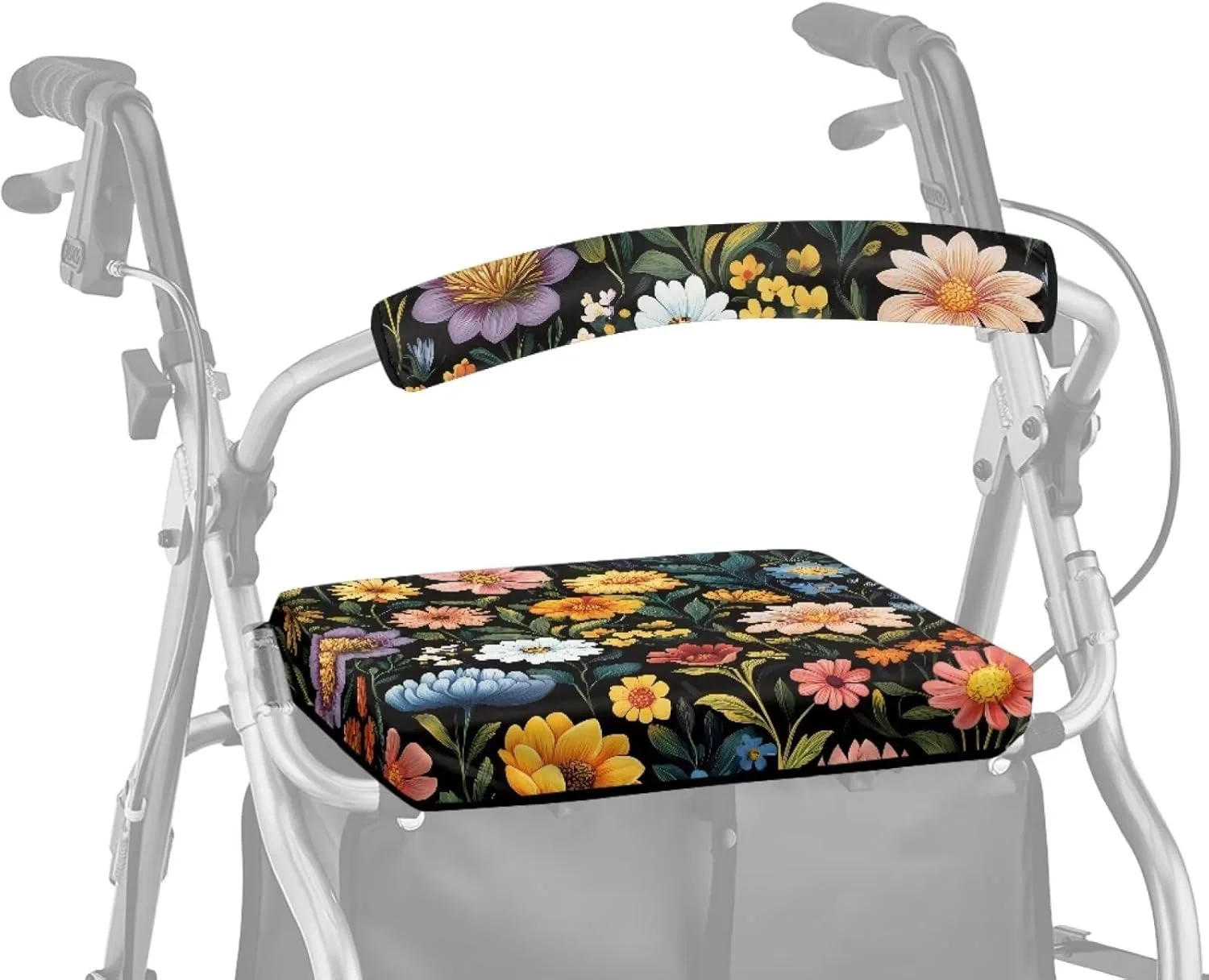 روکش صندلی واکر ASQVTIFE طرح لوتوس هیپی مناسب بانوان، لوازم جانبی واکر رولیتور، روکش گرد و غبار قابل شستشو برای سالمندان، ست لوازم جانبی صندلی واکر تزئینی برای سالمندان دارای روکش صندلی روکش صندلی واکر ASQVTIFE طرح لوتوس هیپی مناسب بانوان، لوازم جانبی واکر رولیتور، روکش گرد و غبار قابل شستشو برای سالمندان، ست لوازم جانبی صندلی واکر تزئینی برای سالمندان دارای روکش صندلی