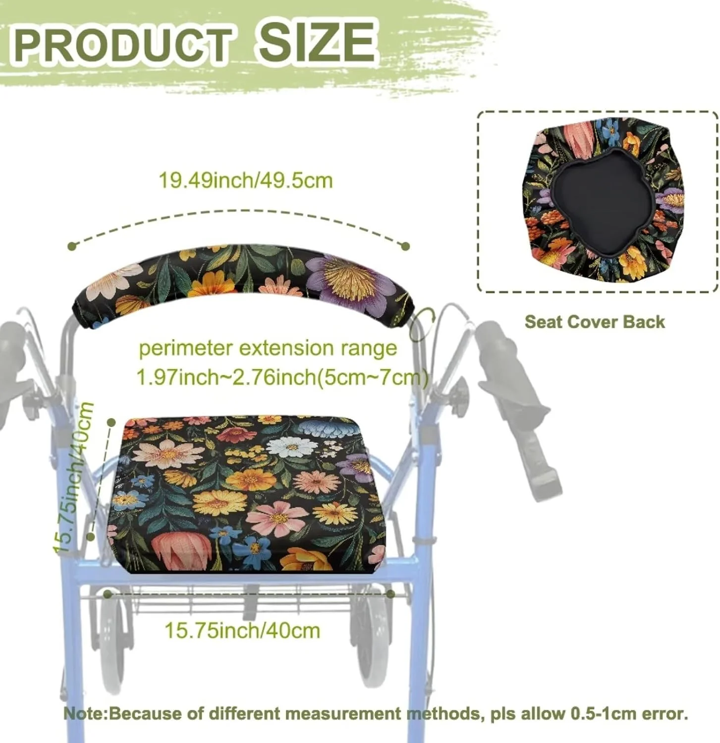 روکش صندلی واکر ASQVTIFE طرح لوتوس هیپی مناسب بانوان، لوازم جانبی واکر رولیتور، روکش گرد و غبار قابل شستشو برای سالمندان، ست لوازم جانبی صندلی واکر تزئینی برای سالمندان دارای روکش صندلی روکش صندلی واکر ASQVTIFE طرح لوتوس هیپی مناسب بانوان، لوازم جانبی واکر رولیتور، روکش گرد و غبار قابل شستشو برای سالمندان، ست لوازم جانبی صندلی واکر تزئینی برای سالمندان دارای روکش صندلی