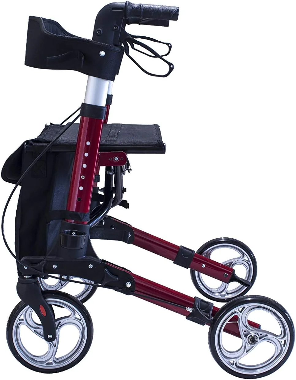 رولیتور تاشو آلومینیومی آنتار مدل AT51006R وزن 8 کیلوگرم، قرمز رولیتور تاشو آلومینیومی آنتار مدل AT51006R وزن 8 کیلوگرم، قرمز