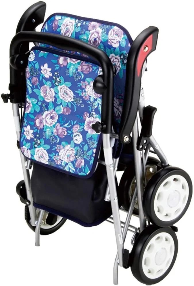 واکر آلومینیومی 4 چرخ با سبد خرید، قاب پیاده روی تاشو برای کمک به تحرک سالمندان، واکر چرخ دار با قابلیت تنظیم ارتفاع - سورپرایز کوچک واکر آلومینیومی 4 چرخ با سبد خرید، قاب پیاده روی تاشو برای کمک به تحرک سالمندان، واکر چرخ دار با قابلیت تنظیم ارتفاع - سورپرایز کوچک