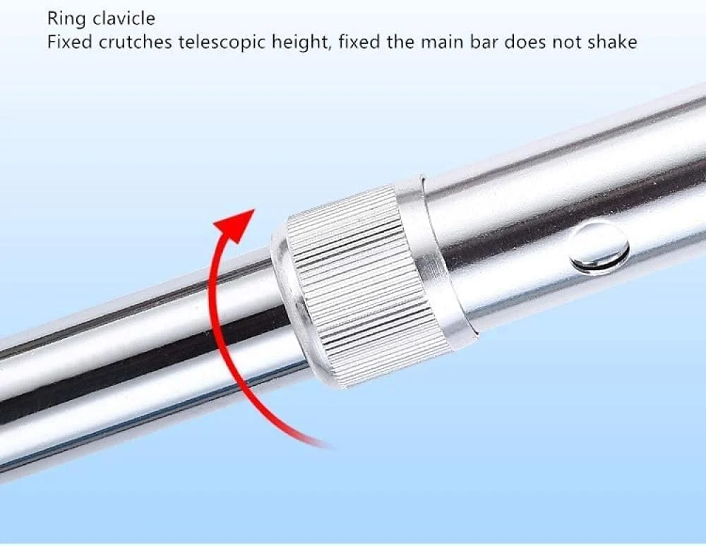 عصای سه پایه AKM، استیل ضد زنگ، سبک و مقاوم، کمک حرکتی با قابلیت تنظیم ارتفاع برای افراد مسن، سالمندان و معلولان