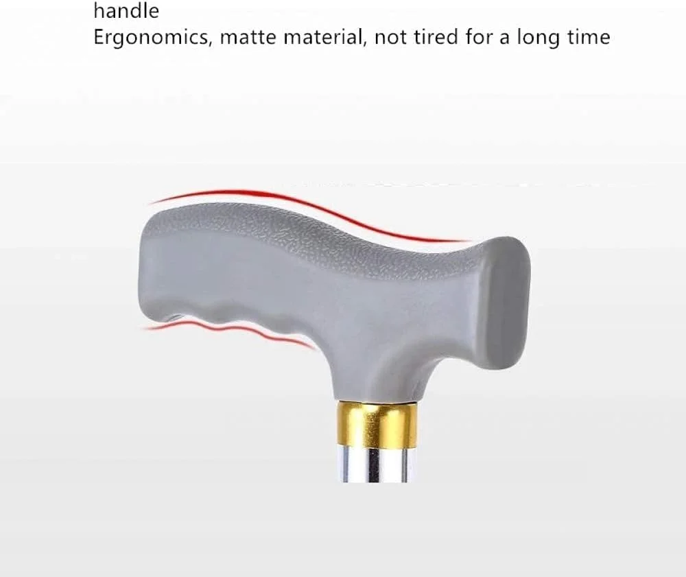 عصای سه پایه AKM، استیل ضد زنگ، سبک و مقاوم، کمک حرکتی با قابلیت تنظیم ارتفاع برای افراد مسن، سالمندان و معلولان