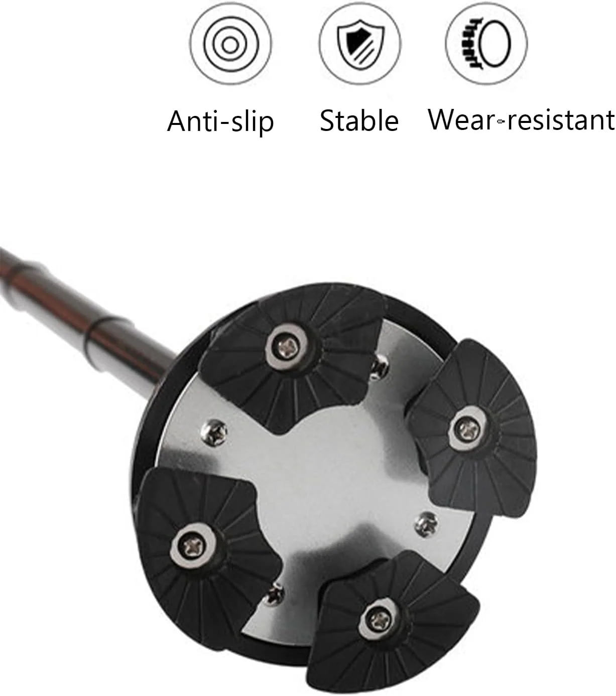 عصای تاشو الکاظمی با چراغ LED و آلارم، عصای دسته قابل تنظیم، مناسب برای سالمندان با دسته T نرم و پایه چهارگانه برای پیاده روی، کوهنوردی و کوله گردی عصای تاشو الکاظمی با چراغ LED و آلارم، عصای دسته قابل تنظیم، مناسب برای سالمندان با دسته T نرم و پایه چهارگانه برای پیاده روی، کوهنوردی و کوله گردی