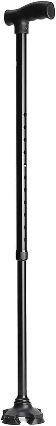 عصای پیاده روی قابل تنظیم Qimopi آلیاژ آلومینیوم سبک وزن پایه چهارگانه پاهای لاستیکی ضد لغزش با قابلیت تنظیم ارتفاع عصای پیاده روی قابل تنظیم Qimopi آلیاژ آلومینیوم سبک وزن پایه چهارگانه پاهای لاستیکی ضد لغزش با قابلیت تنظیم ارتفاع