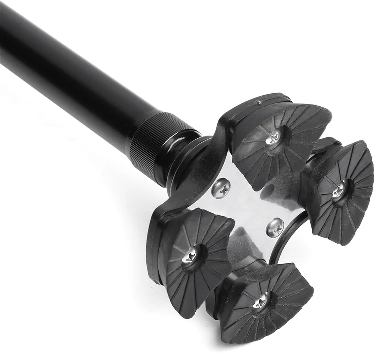 عصای پیاده روی قابل تنظیم Qimopi آلیاژ آلومینیوم سبک وزن پایه چهارگانه پاهای لاستیکی ضد لغزش با قابلیت تنظیم ارتفاع