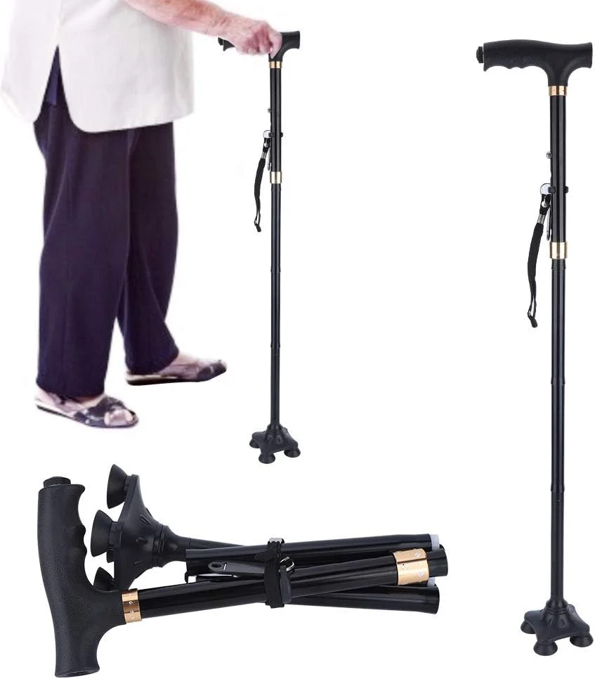 عصای پیاده روی ضد شوک، دسته های T راحت و سبک قابل تنظیم، عصای پیاده روی تاشو قابل حمل، برای پیاده روی در فضای باز، تعادل ویژه سالمندان عصای پیاده روی ضد شوک، دسته های T راحت و سبک قابل تنظیم، عصای پیاده روی تاشو قابل حمل، برای پیاده روی در فضای باز، تعادل ویژه سالمندان