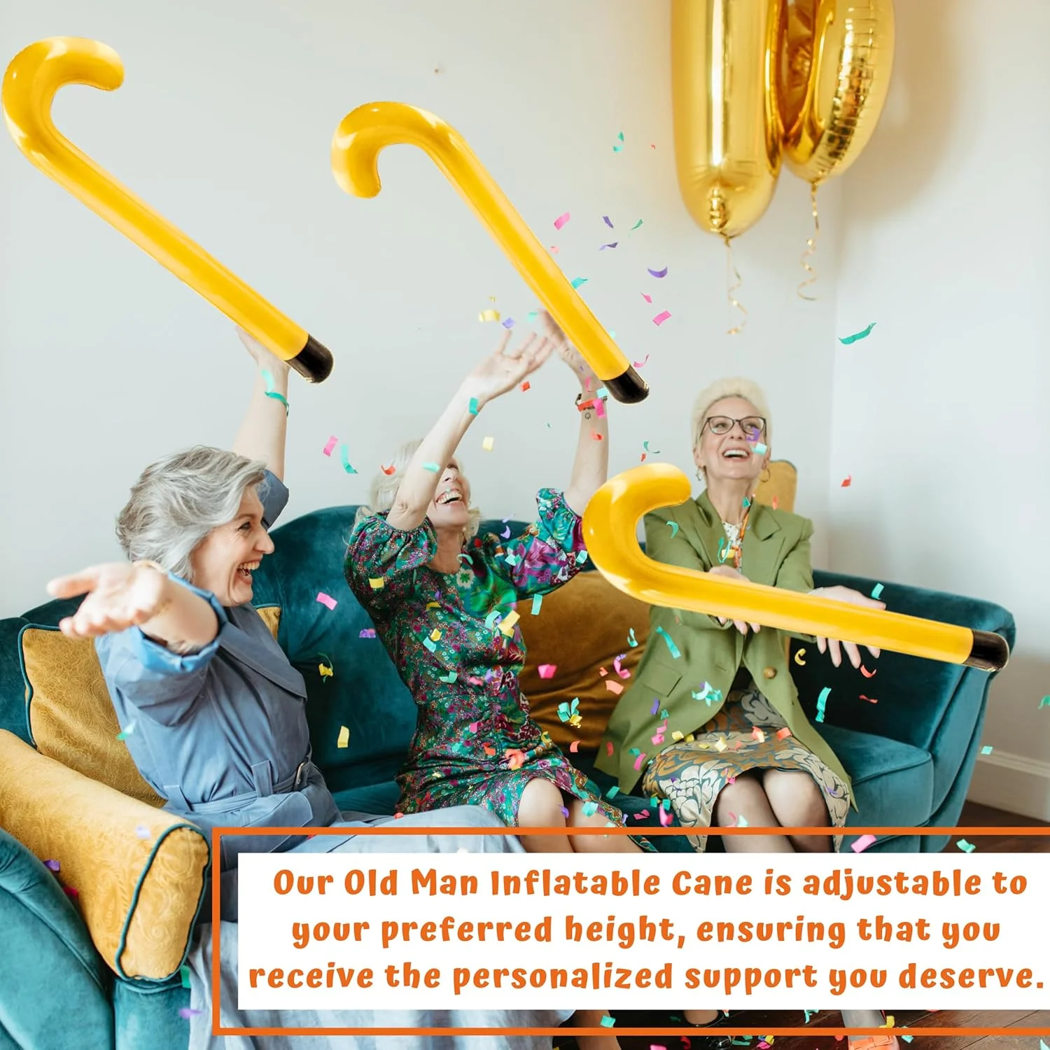 عصای بادی طرح پیرمرد 4E's Novelty - عصای بادی، عصای پیاده روی، لوازم جانبی لباس 100 روز مدرسه برای کودکان، دکوراسیون جشن بازنشستگی سالمندان عصای بادی طرح پیرمرد 4E's Novelty - عصای بادی، عصای پیاده روی، لوازم جانبی لباس 100 روز مدرسه برای کودکان، دکوراسیون جشن بازنشستگی سالمندان