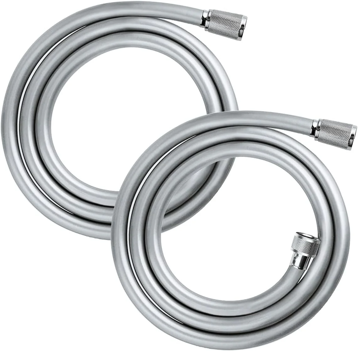 شلنگ دوش 1.5 متری ECVV، اتصال G1/2 اینچ، شلنگ انعطاف پذیر PVC با کیفیت بالا برای سر دوش دستی، شلنگ های اکستنشن، شلنگ جایگزین سر دوش انعطاف پذیر، ضد پیچ خوردگی، تمیز کردن آسان