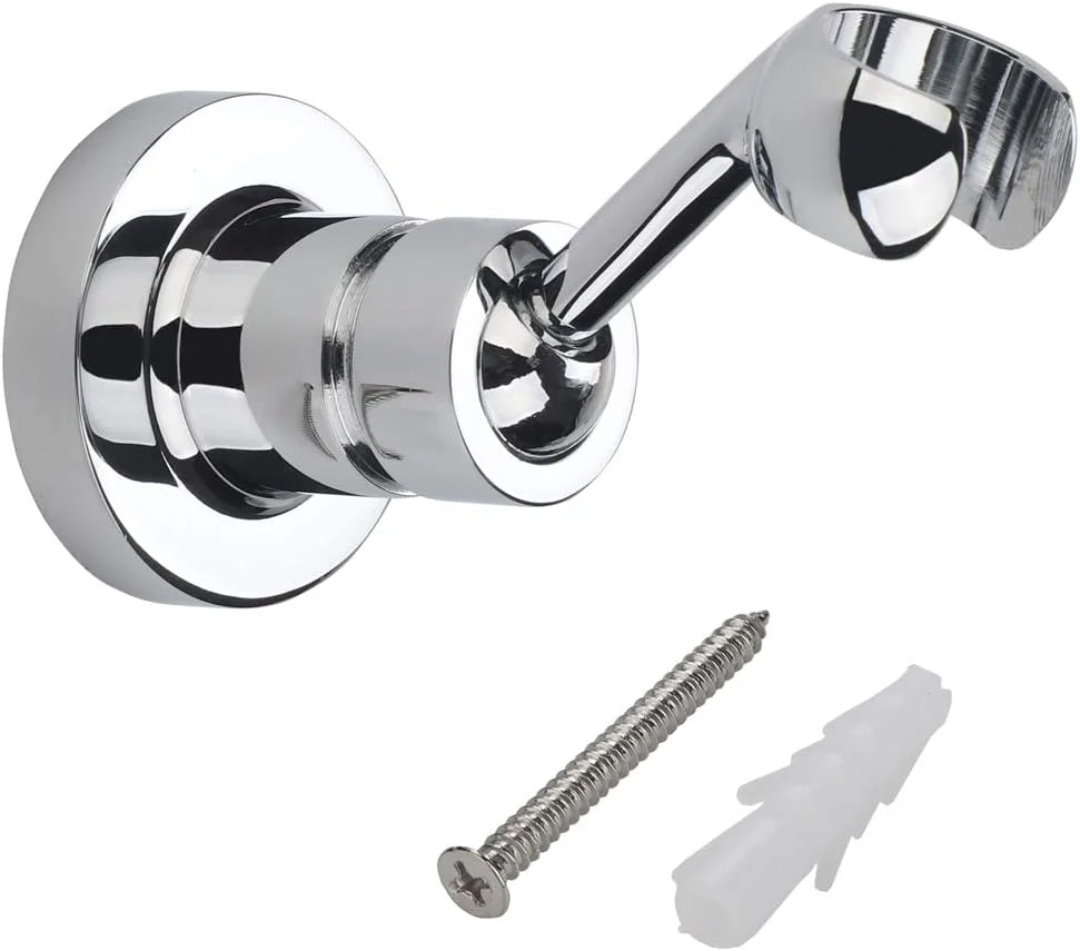 نگهدارنده سردوش Freelynn - پایه نگهدارنده سردوش دیواری مسی برای سردوش دستی و شلنگ دوش استاندارد - روکش کروم با قابلیت تنظیم 360 درجه