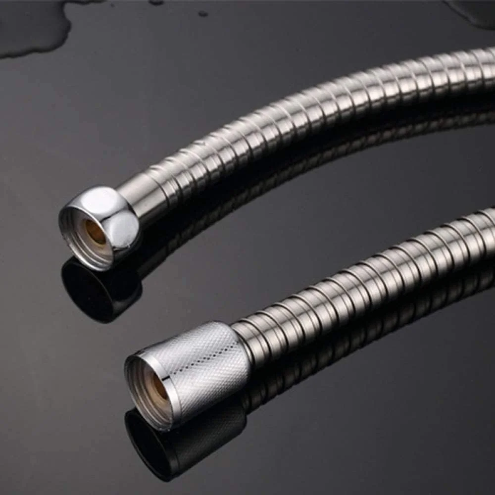 شلنگ دوش ECVV 1.5 متری استیل ضد زنگ، شلنگ جایگزین انعطاف پذیر برای سردوش دستی