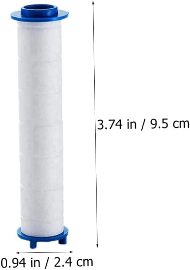 لونیما 10 عدد کارتریج فیلتر پنبه PP، فیلتر پنبه PP برای سر دوش های فیلتر دار، جایگزین برای سر دوش فیلتراسیون جداشدنی دستی (طول 9.5 سانتی متر)