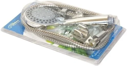 ست سر دوش دستی Rahalife با شلنگ و نگهدارنده سر دوش | ست دوش 3 تکه لوازم جانبی دوش | لوازم جانبی حمام