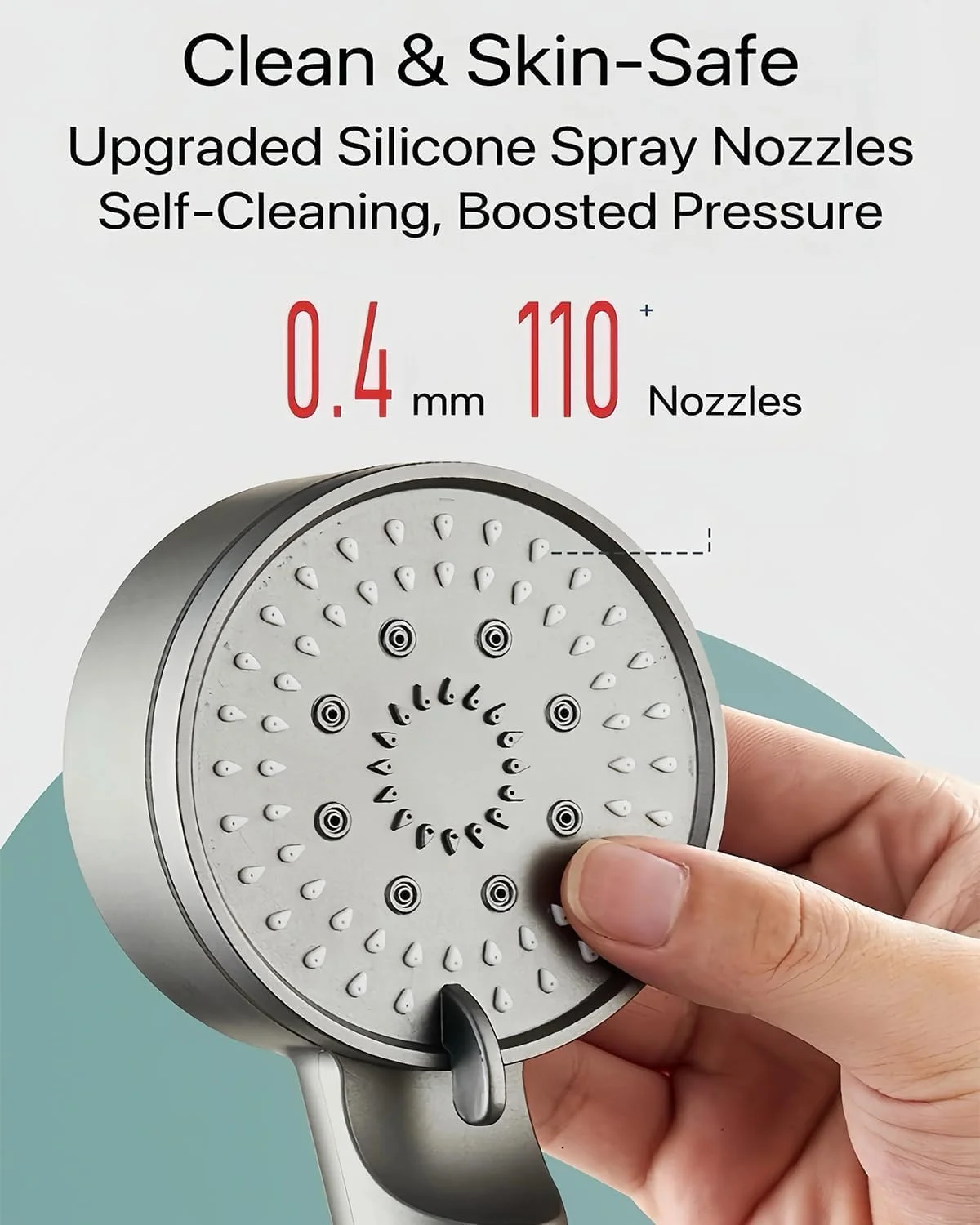 سردوش فیلتردار 5 حالته فشار قوی HydroBoost، سردوش فیلتردار با قابلیت جدا شدن، به همراه 10 فیلتر اضافی (2 ست)