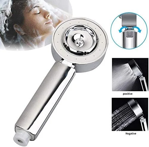 سردوش دستی، سردوش دو طرفه Aminery، نازل دوش پرفشار صرفه جویی در آب با سر اسپری اتمیزه کننده ژل دوش برای ماساژ حمام (A)
