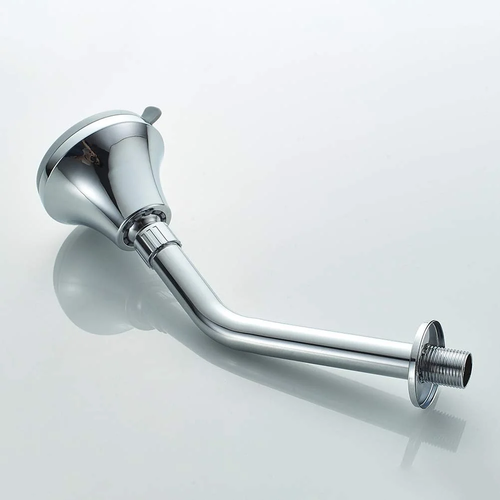 سردوش حمام دیواری ایبرگریف مدل M20260 به همراه بازو، سردوش بارانی قابل تنظیم با 5 جت، کروم، نقره ای