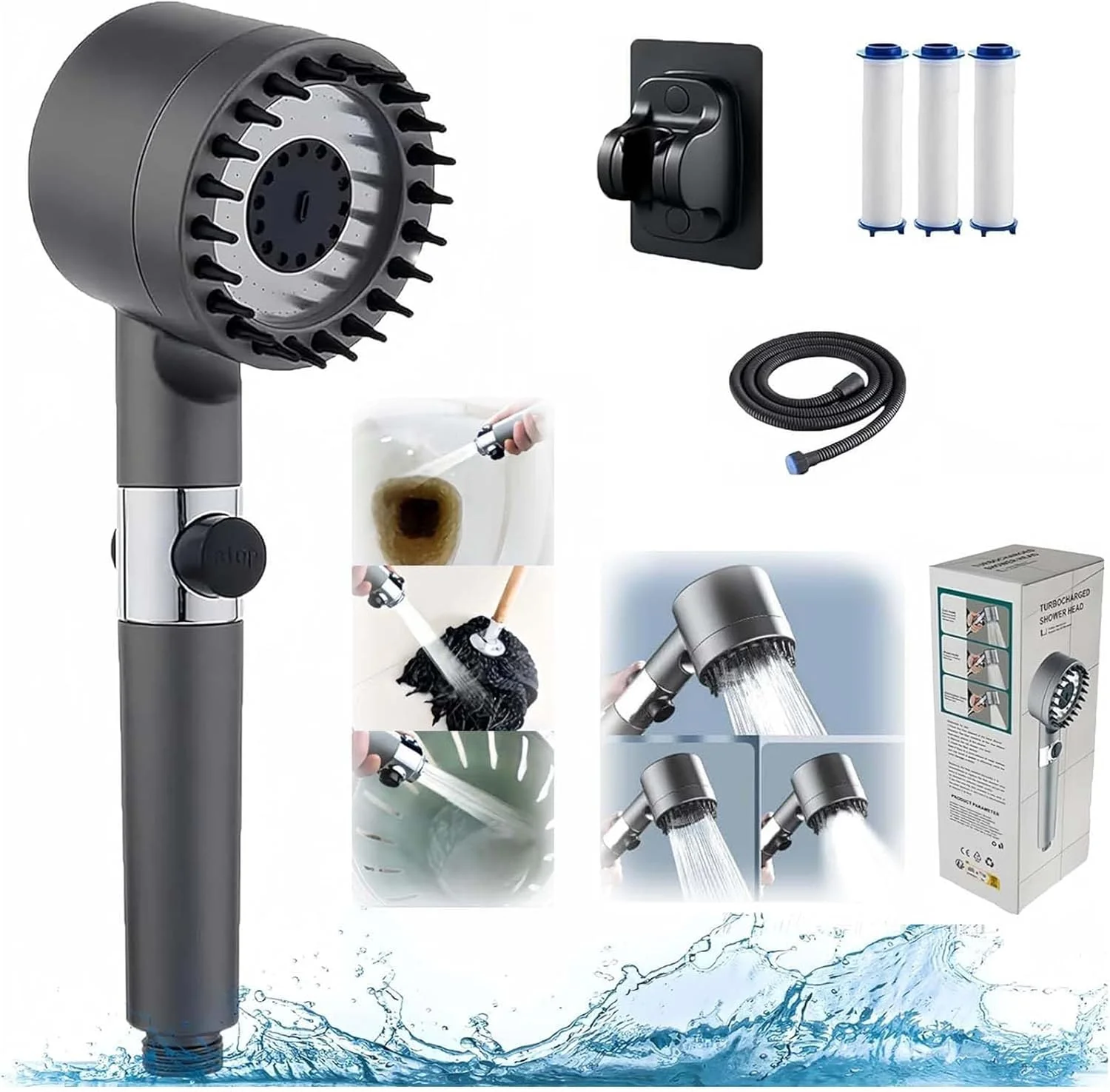 سردوش ماساژ چند منظوره آلمانی Drivse Iondrops، سردوش Horow، سردوش زیبایی پوست (2 متری)