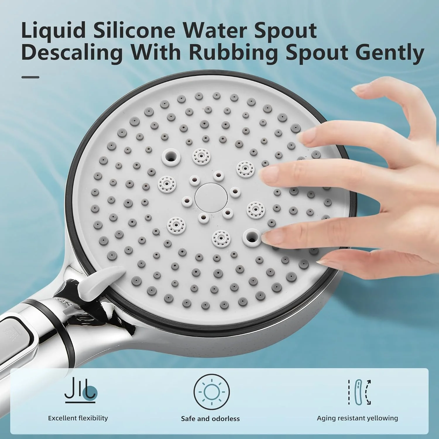 سردوش دستی فیلتردار BRIMIX فشار قوی، کمک به کاهش ریزش مو، تقویت پوست، حذف کلر، فیلتر سختی آب، سردوش با شلنگ