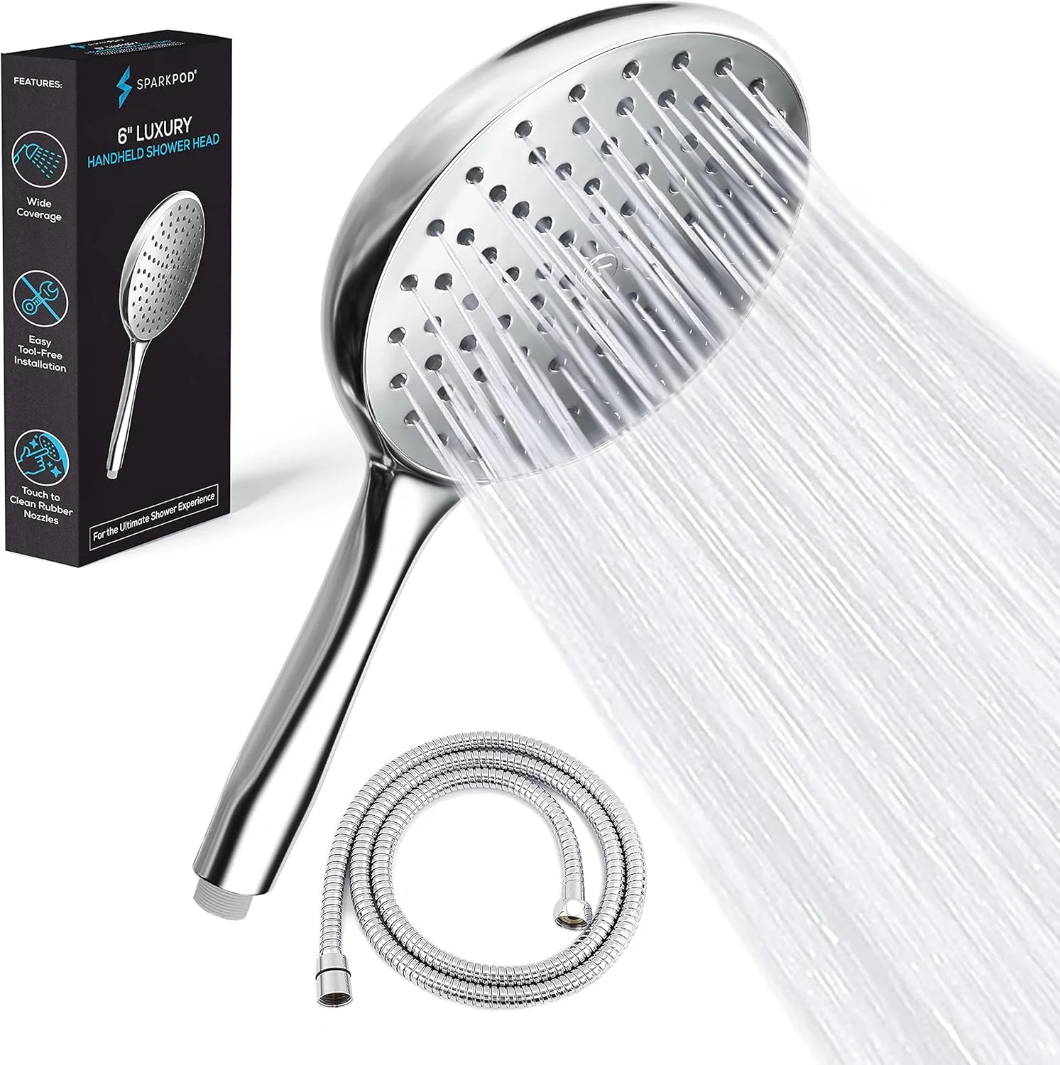 سردوش دستی SparkPod با شلنگ