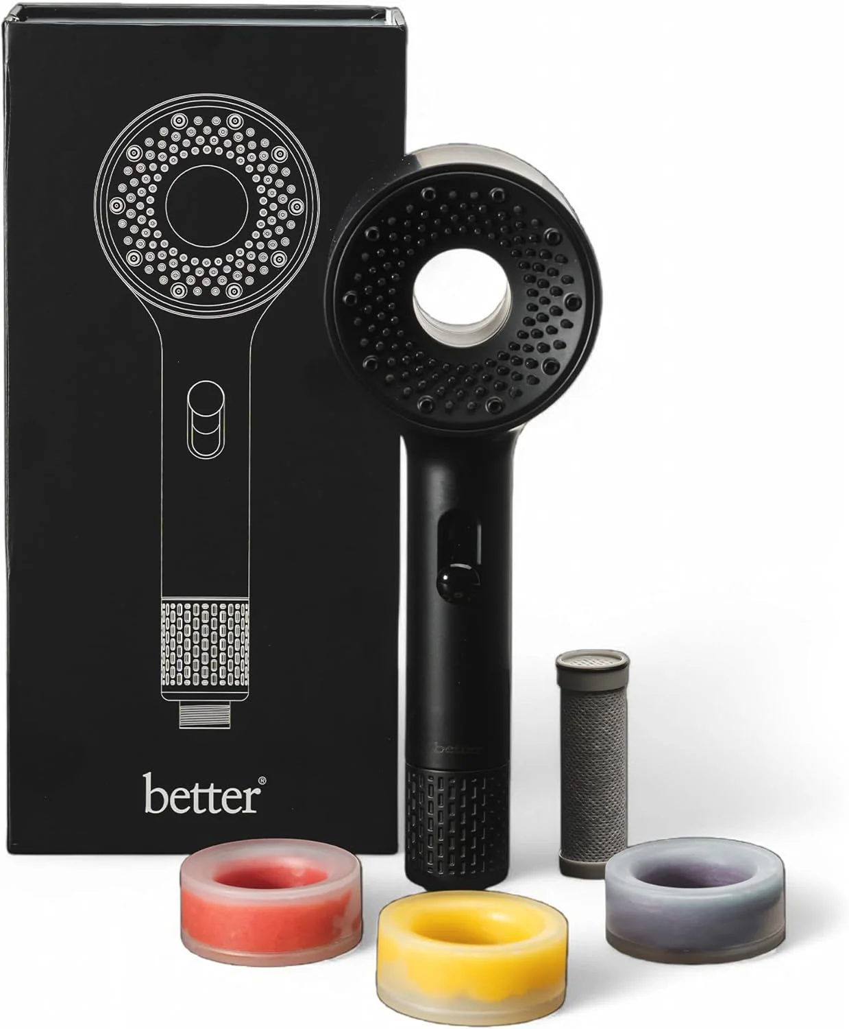 سردوش تصفیه دار بهتر - سردوش فیلتردار با غلاف های رایحه درمانی - حذف کلر - جلوگیری از ریزش مو - با غلاف های معطر ویتامین C (اسطوخودوس، لیمو، گل رز) (مشکی) سردوش تصفیه دار بهتر - سردوش فیلتردار با غلاف های رایحه درمانی - حذف کلر - جلوگیری از ریزش مو - با غلاف های معطر ویتامین C (اسطوخودوس، لیمو، گل رز) (مشکی)